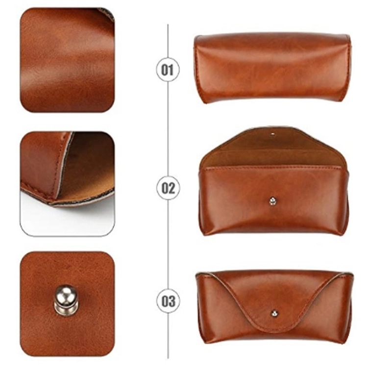 Hand-Stitched Leather Glasses Case 4