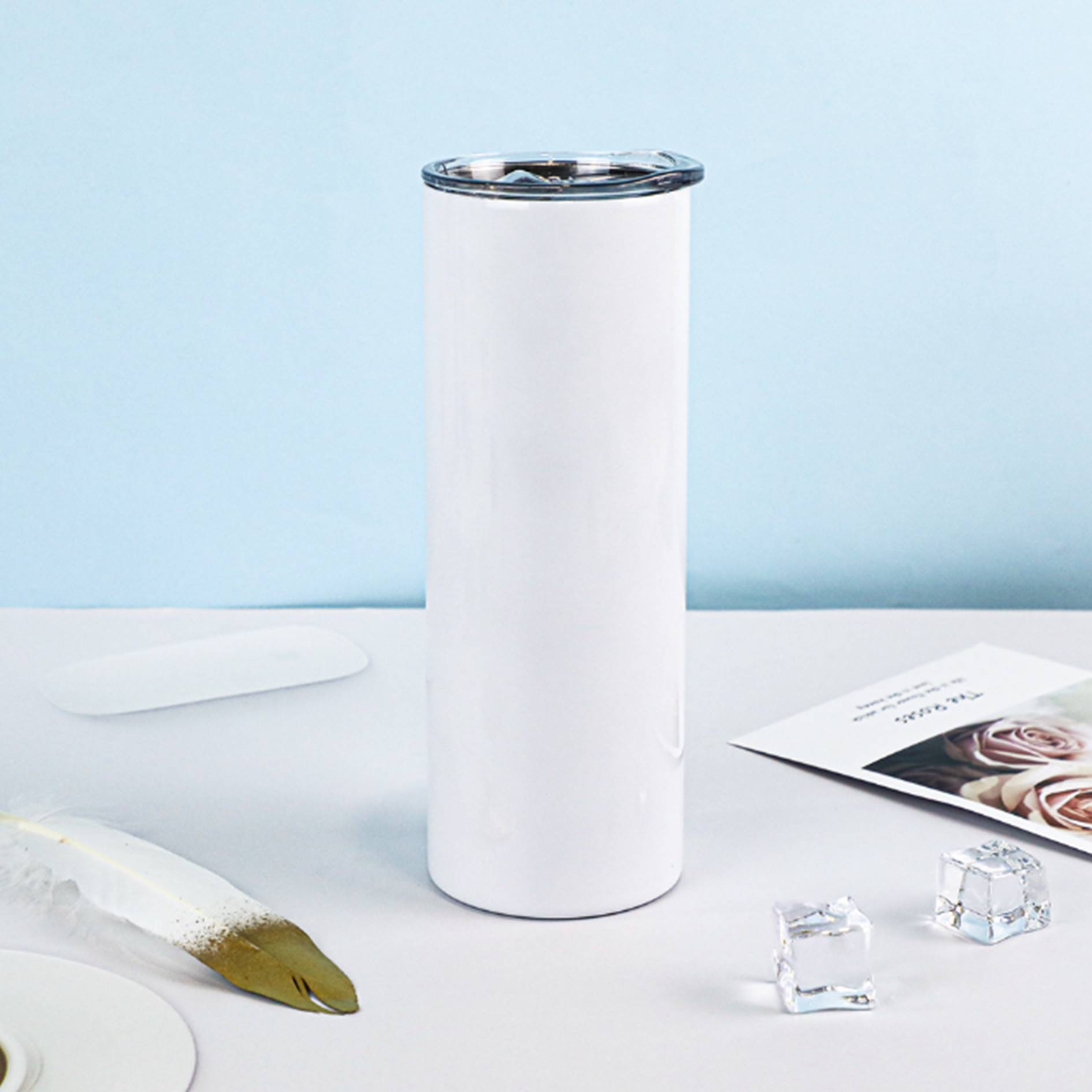 17 Oz. Straight Skinny Color Changing Tumbler 1