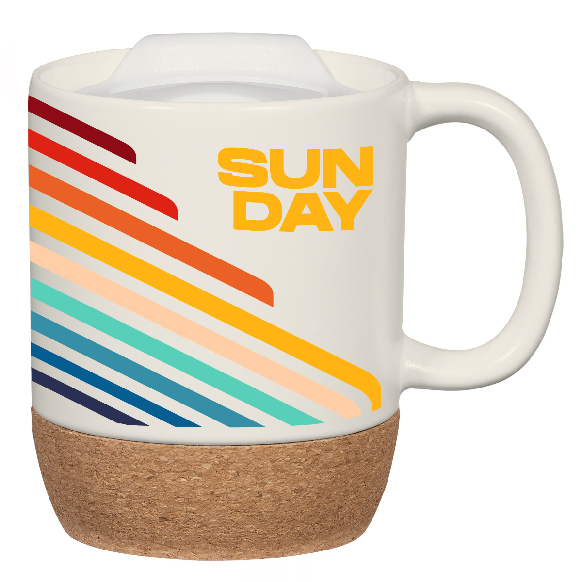14 Oz. Full Color Cork Base Ceramic Mug 2