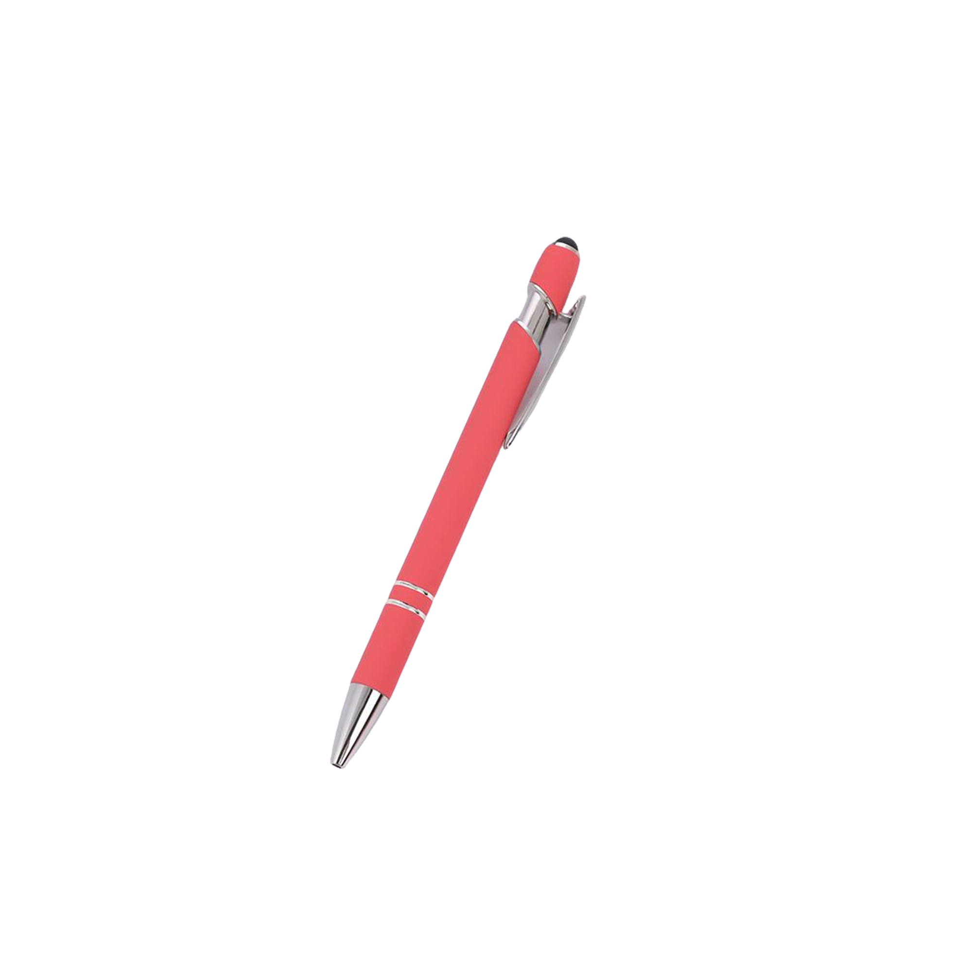 Metal Click Ballpoint Pen With Capacitive Stylus 5.7" 15