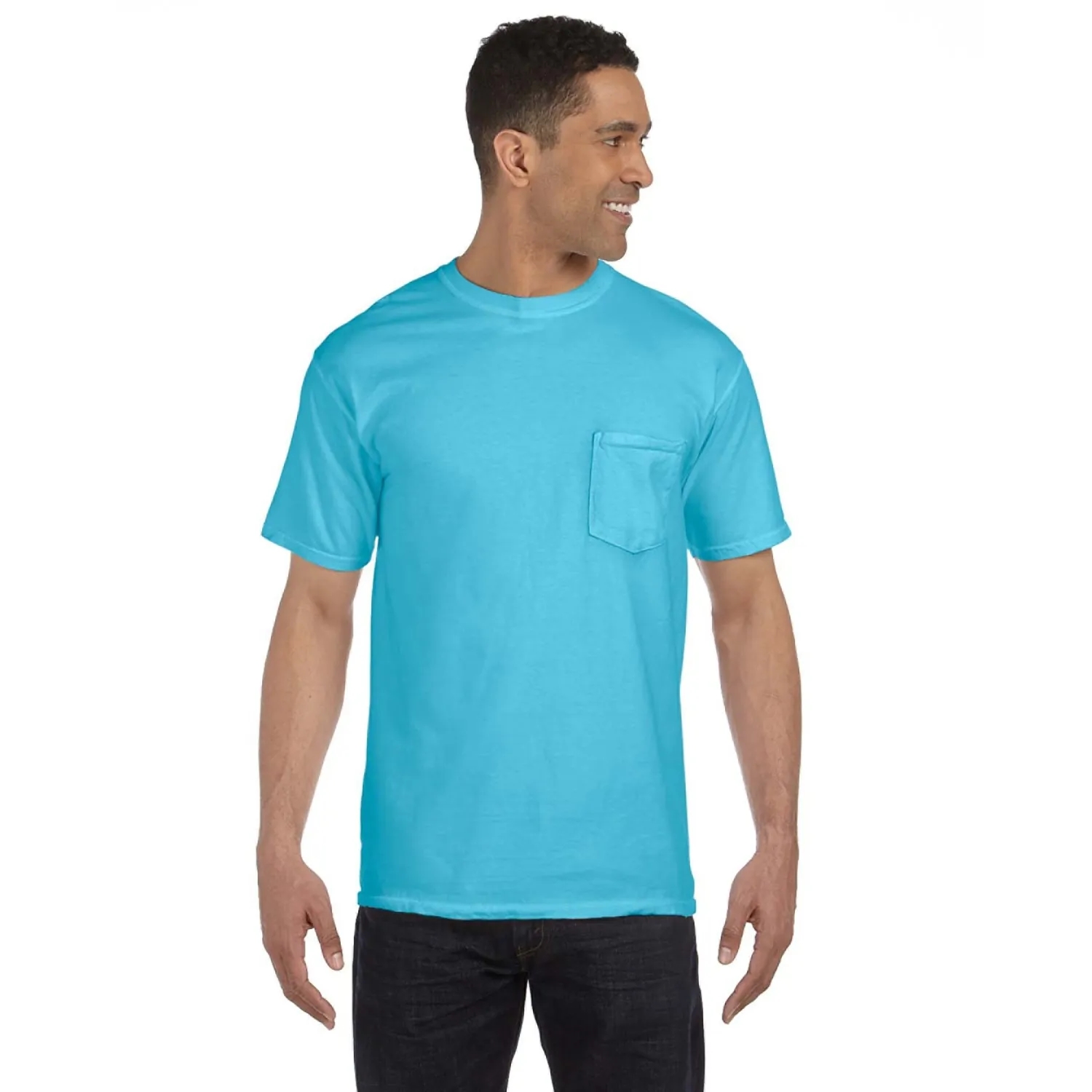 COMFORT COLORS ADULT HEAVYWEIGHT 6.1 OZ. POCKET T-SHIRT 143