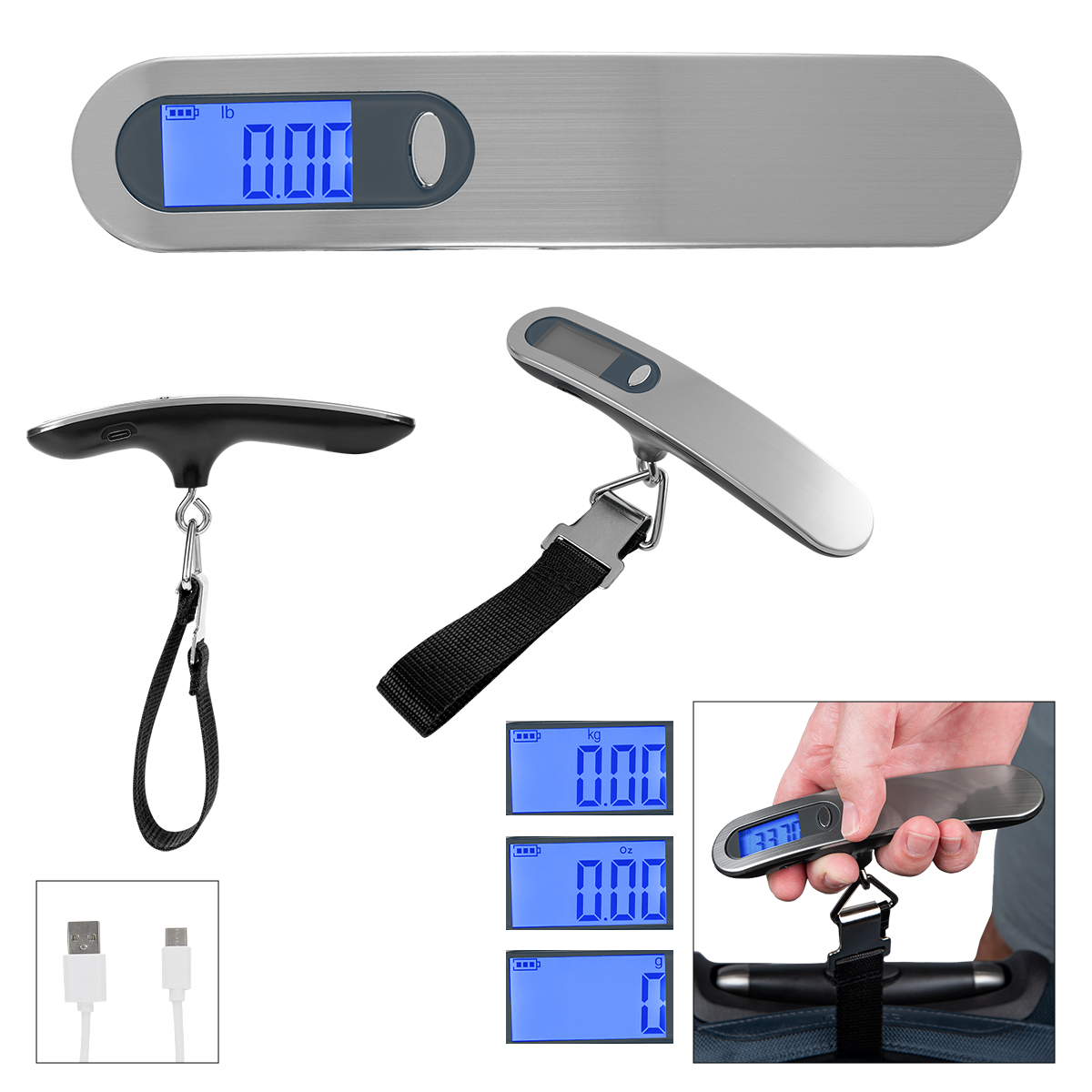 Rechargeable Luggage Scale With Digital Display 3