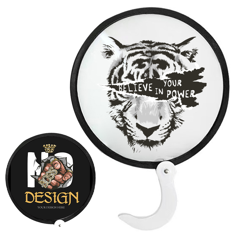 MOQ 50 Foldable Round Fan 2