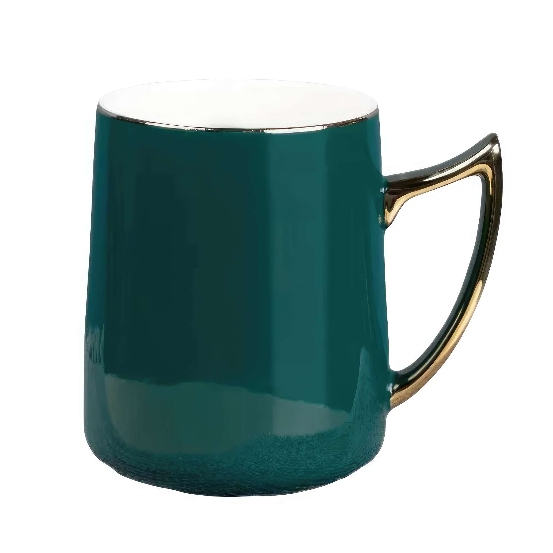 Custom 14.2 oz Gold Handle Creamic Cup 3