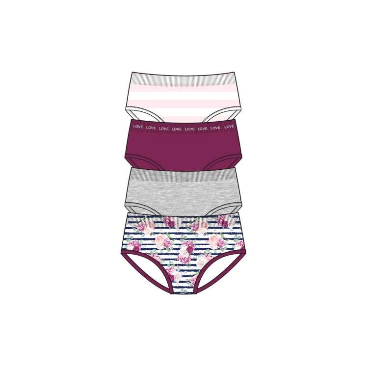 Girl's Seamless Hipster Underwear - Size Small-Large 1