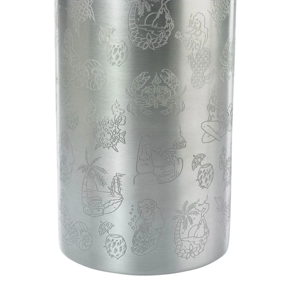 Double Wall Mixing Tin Tiki 21oz. 4
