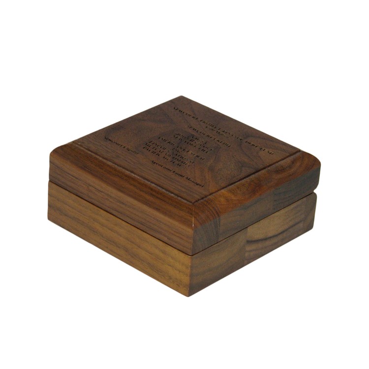 Hinged Lid Box, 4.25" x 4.25" x 2" 2