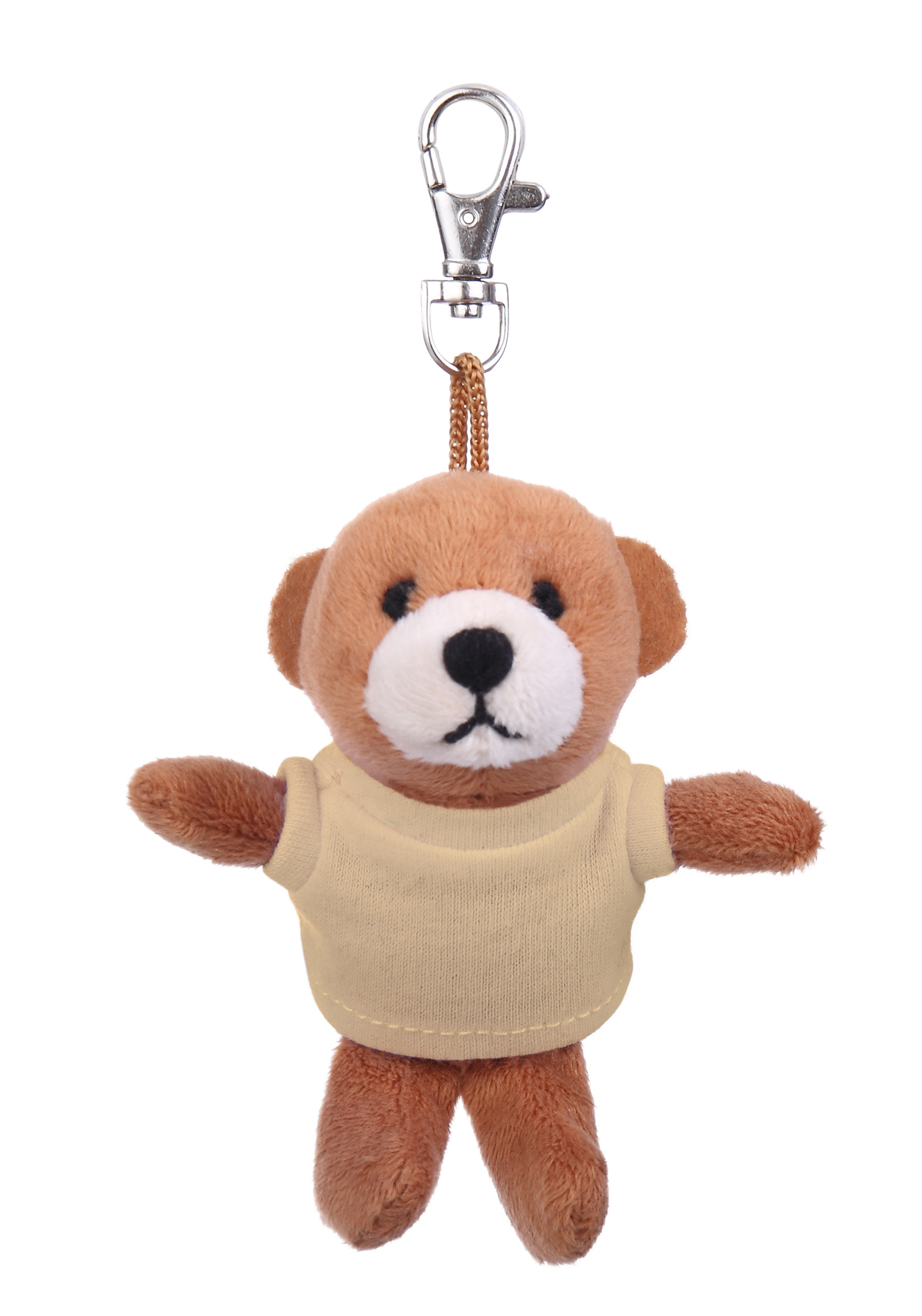 Soft Plush Brown Bear Keychain with Tee 11