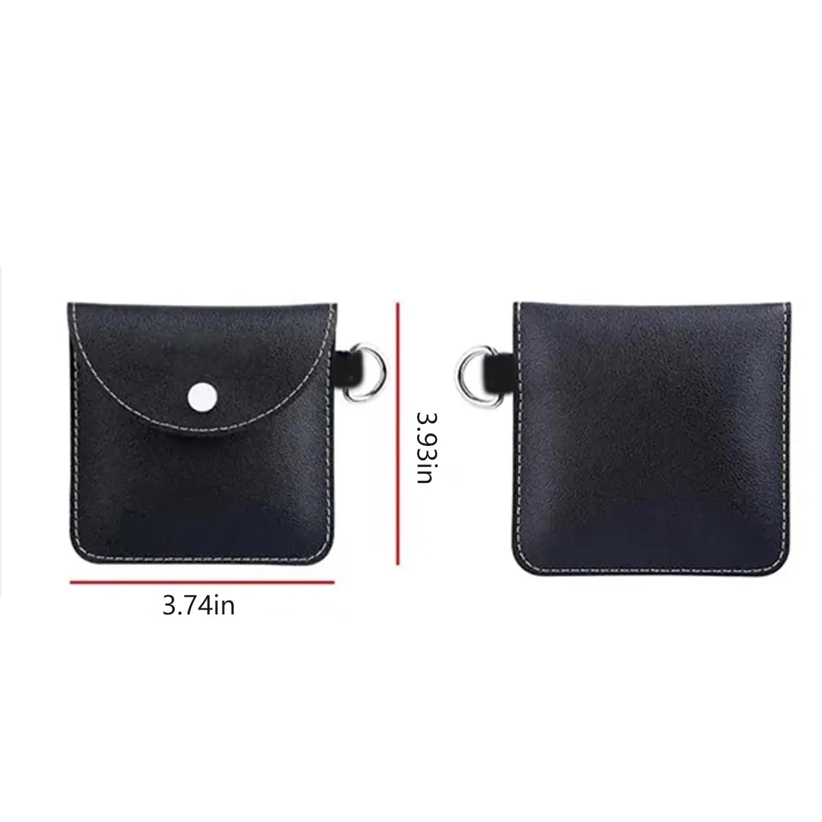 PU-Leather Ring Pouch Data Cable Storage Bag 2