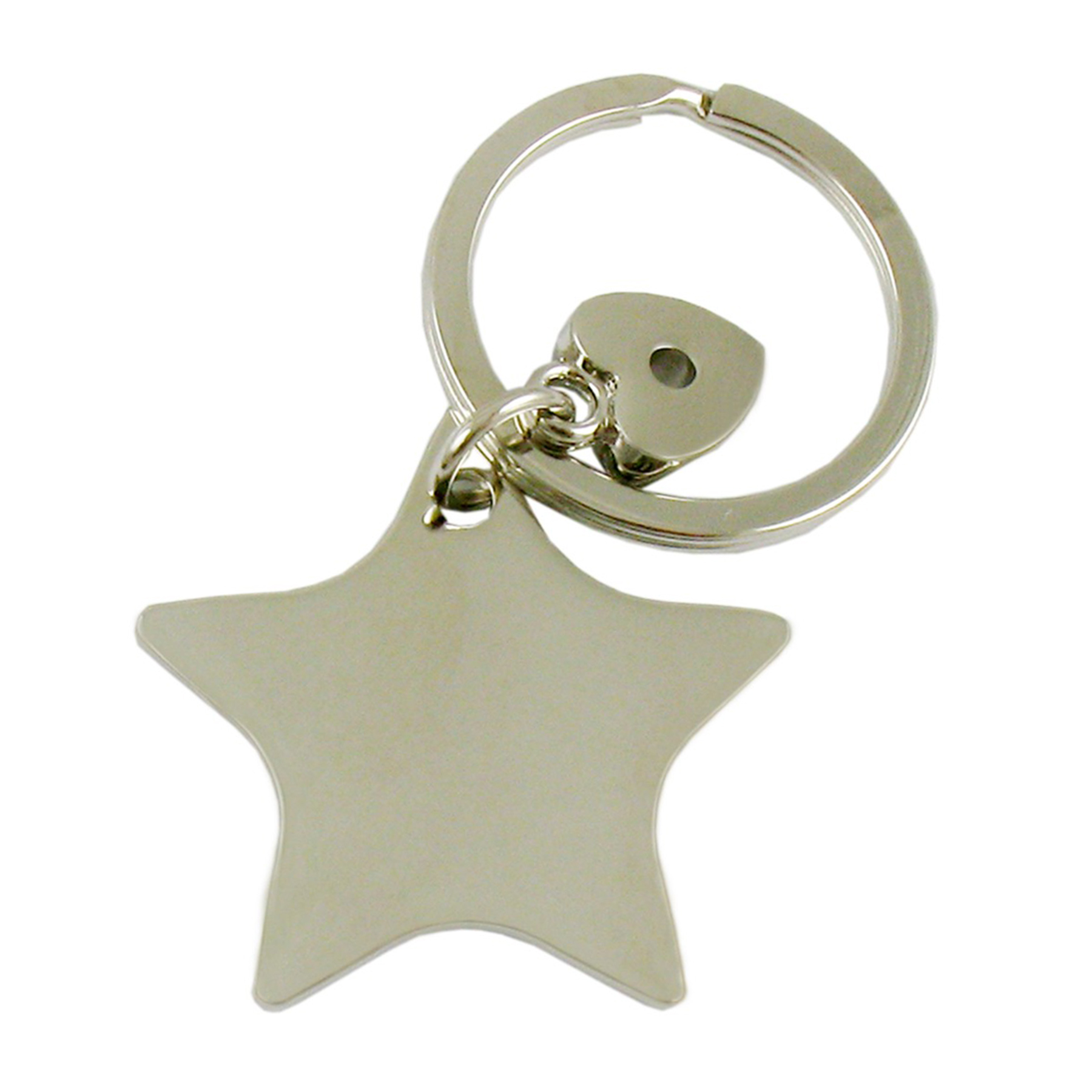 Star Metal Key Tag (Key Chain, Keychain, Key chains)-Close out 3