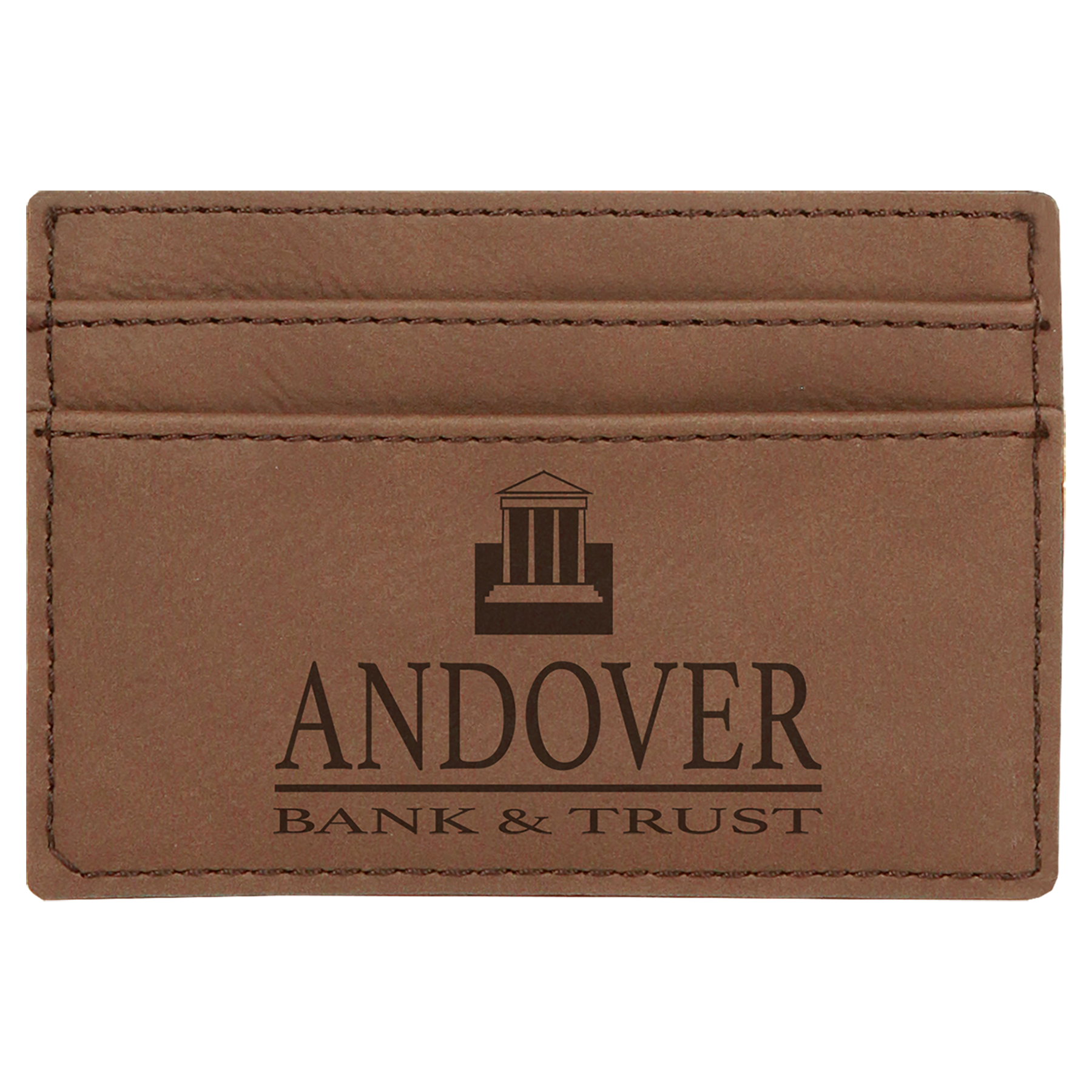 Laser Engraved Leatherette Slim Wallet with Money Clip (4"x2.75") 4