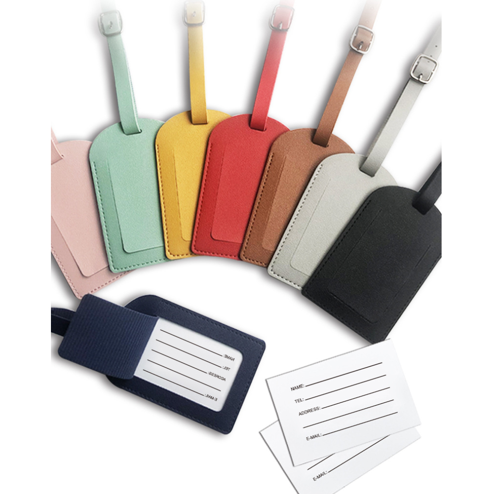 PU Luggage Tag Holder 2