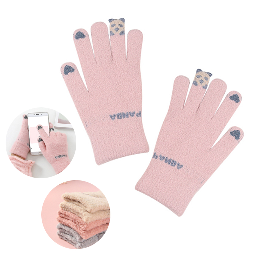 Adult Female Gloves W/ Animal Jacquard Finger 4
