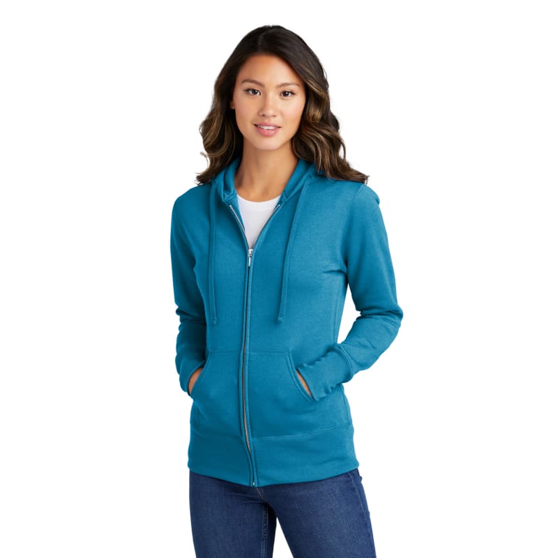 Port & Company Women's Core Fleece Full-Zip Hooded Sweatshirt., custom hoodie or sweatshirt with logo imprint 31