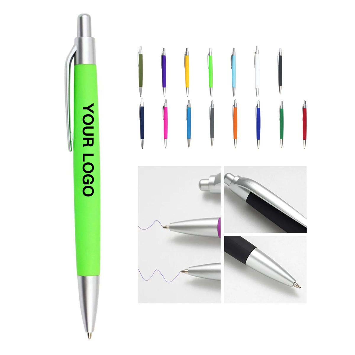 Comfort Grip Plastic Ballpoint Pen Office Use 16