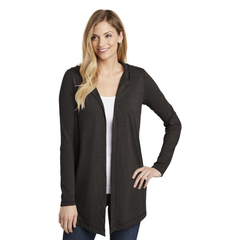District Women's Perfect Tri Hooded Cardigan. 5