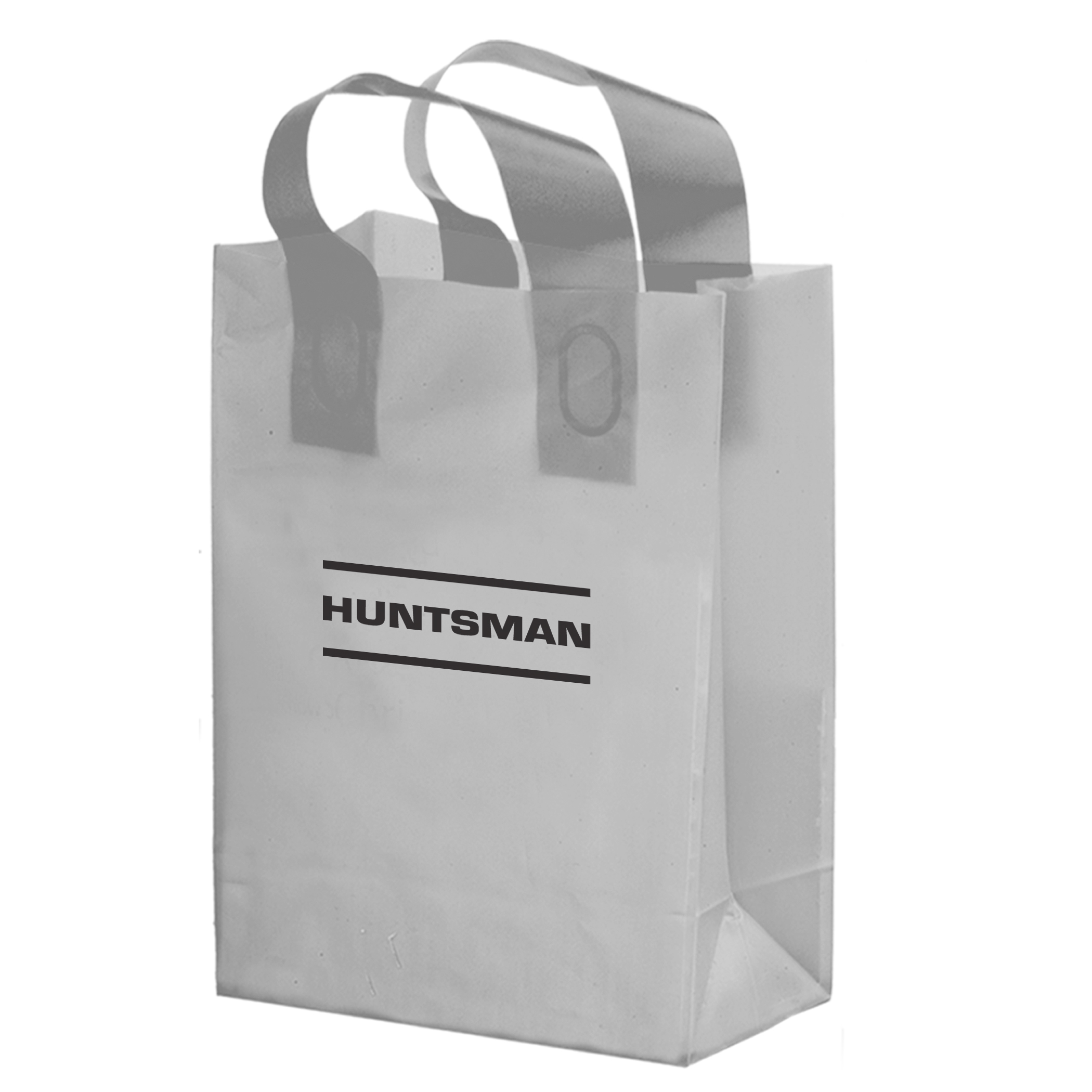 Color HDPE Frosted Soft Loop Shopper 6