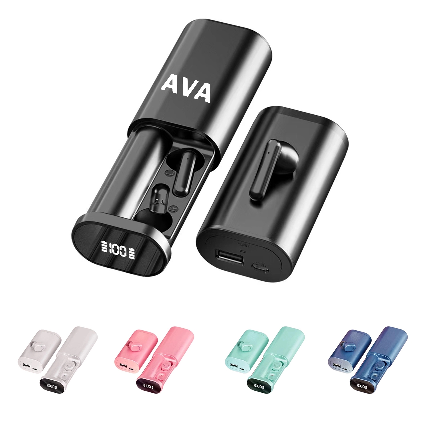 True Wireless Earbuds With Charging Case 3