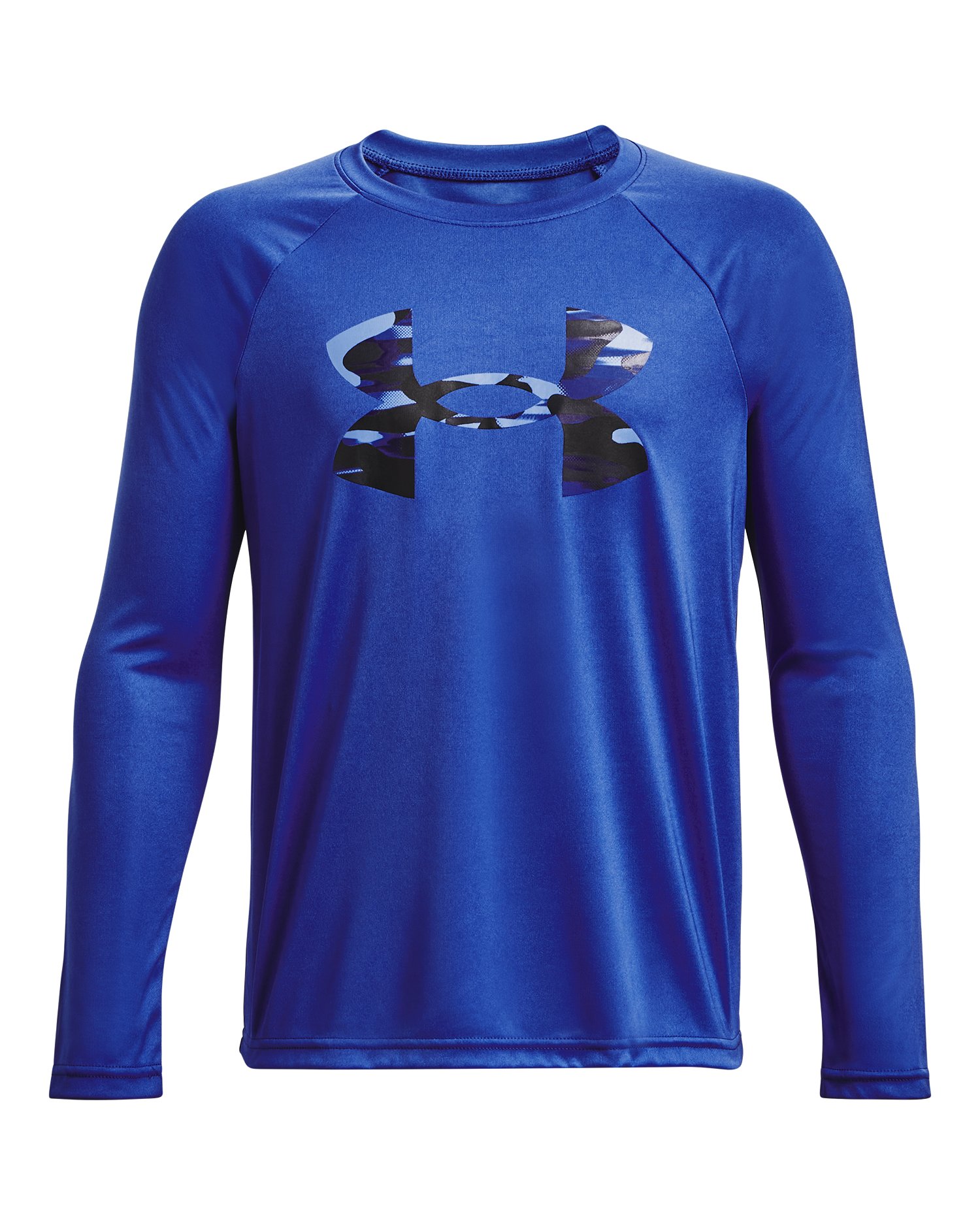 Boys' UA Tech Logo Fill Long Sleeve 12