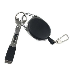 Multi Function Knife Tool Stainless Steel With Carabiner Keychain 11