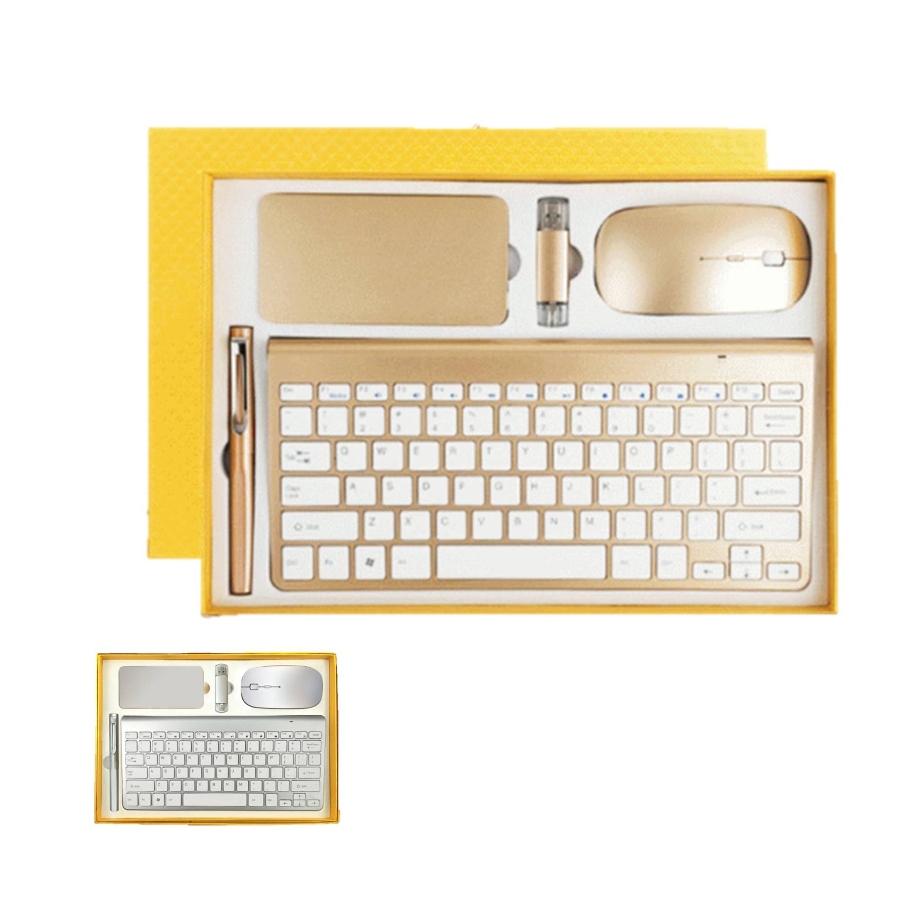 Business Gift Set Keyboard Power Bank Pen Mouse Usb Drive 3