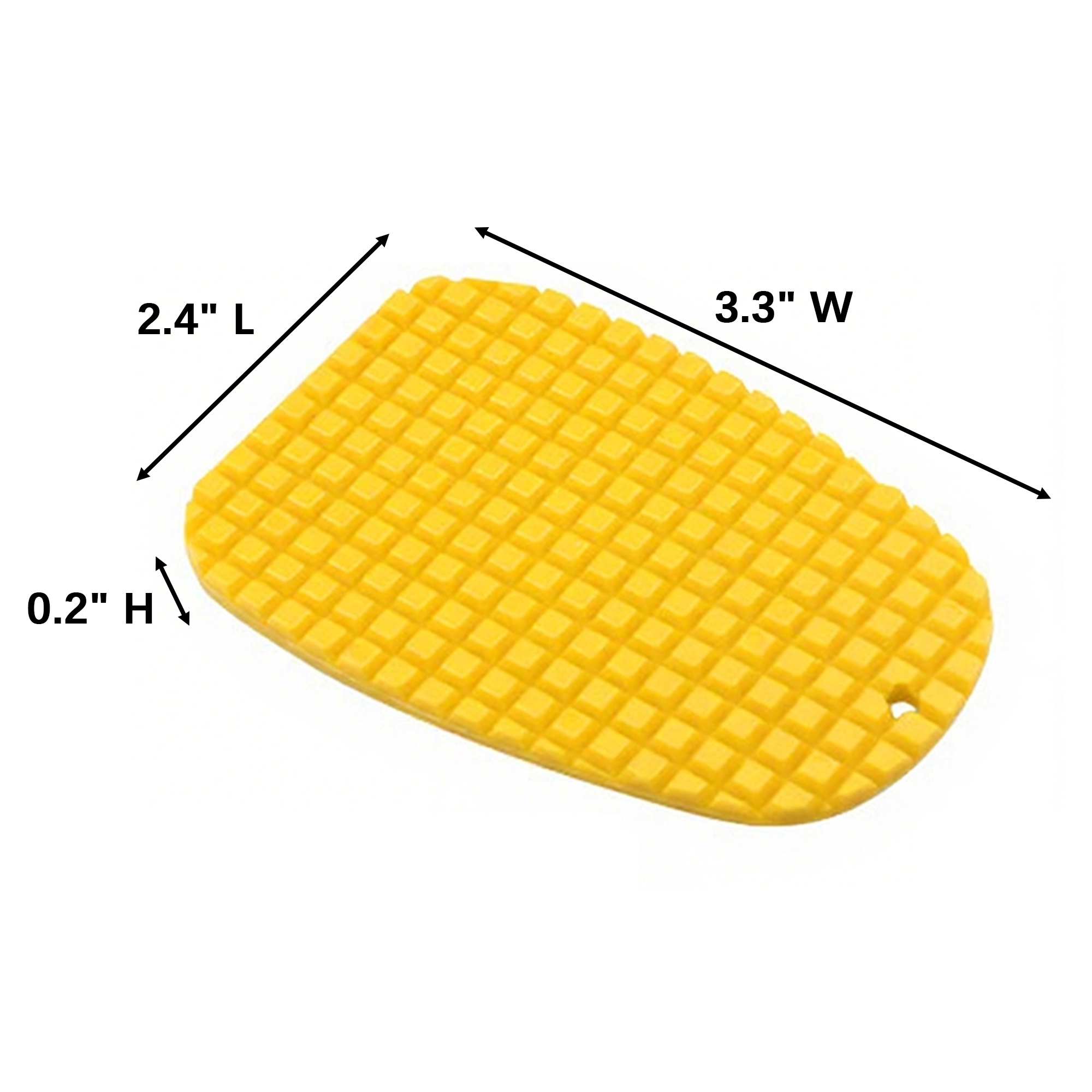 Plastic Kickstand Support Pad Anti Sink Base 2.4" x 3.3" x 0.2" 6