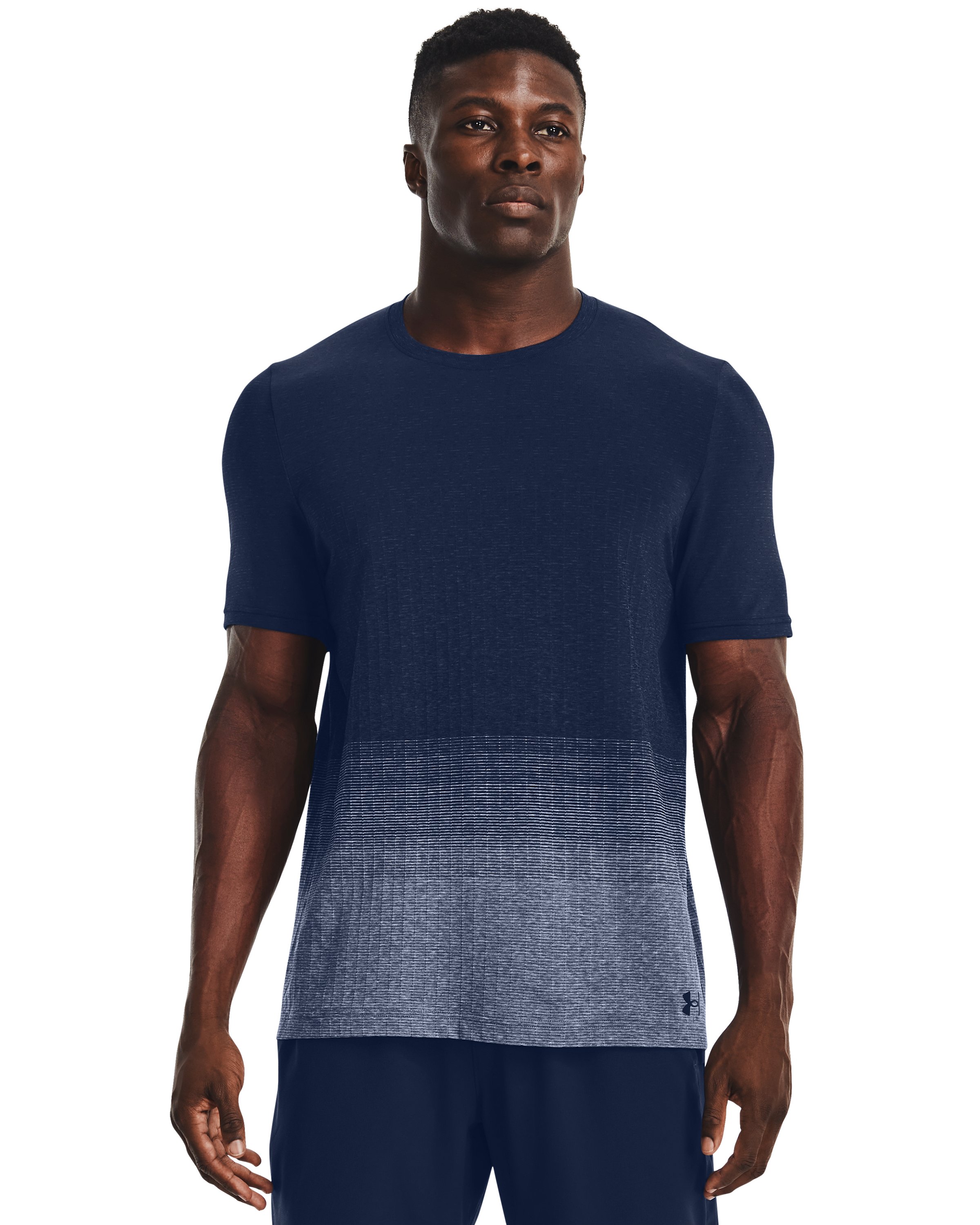 UA Seamless Lux Men's Short Sleeve, custom athletic wear with logo imprint 6