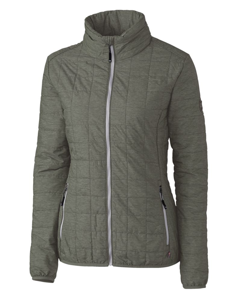 Cutter & Buck Rainier Recycled Insulated Puffer Womens Full Zip Jacket 120