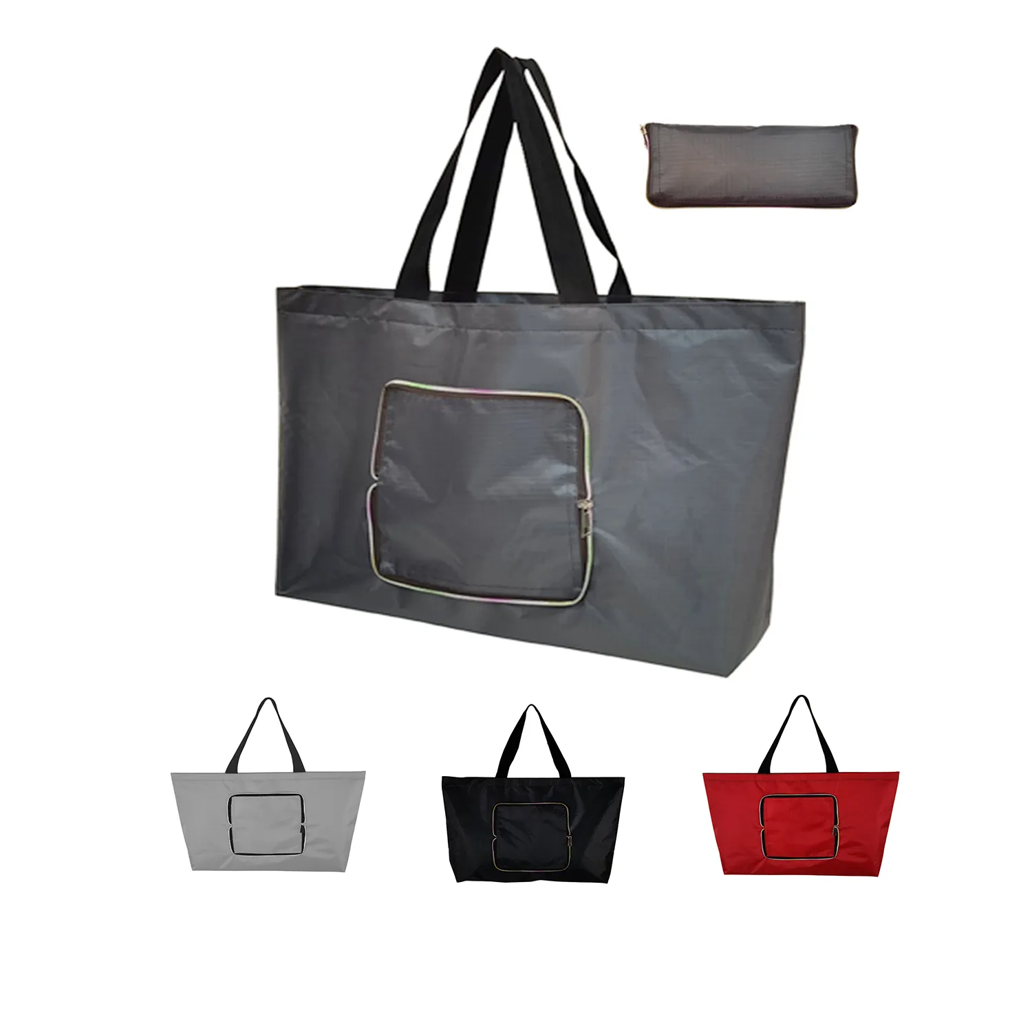 Large Capacity Lightweight Shopping Tote, custom tote bag with logo imprint 2