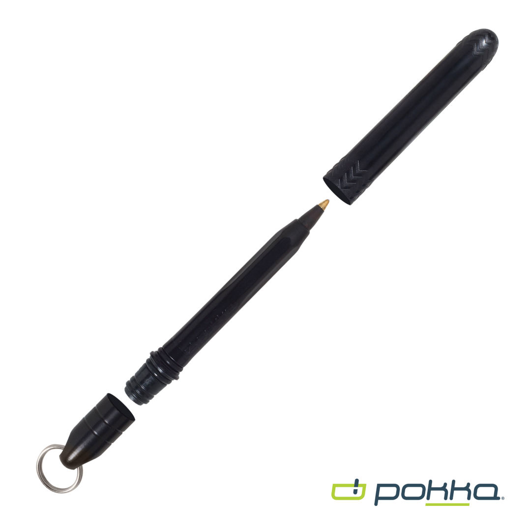 Pokka® Pocket Pen w/Dock & Gold Keyring 53