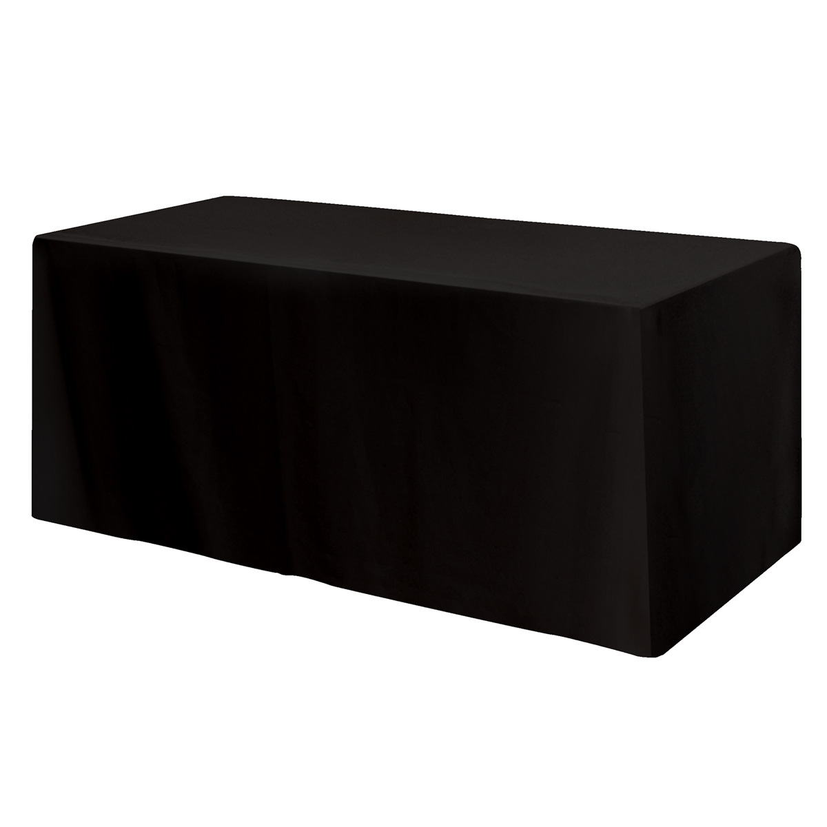 Fitted Poly/Cotton 3-sided Table Cover - fits 6' standard table 2