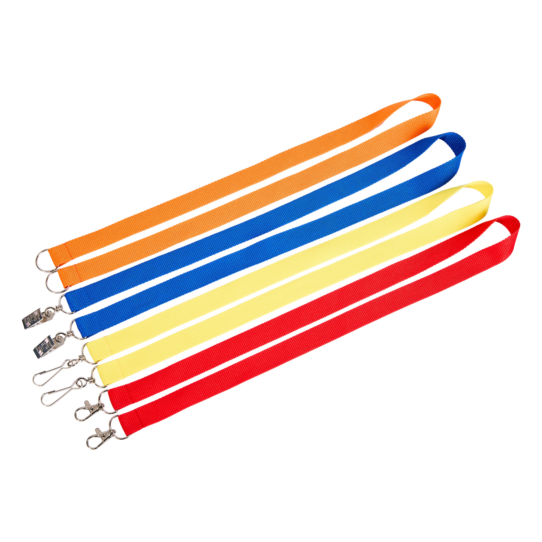 3/4" Custom Open Ended Polyester Lanyard W/ Dual Attachments 2