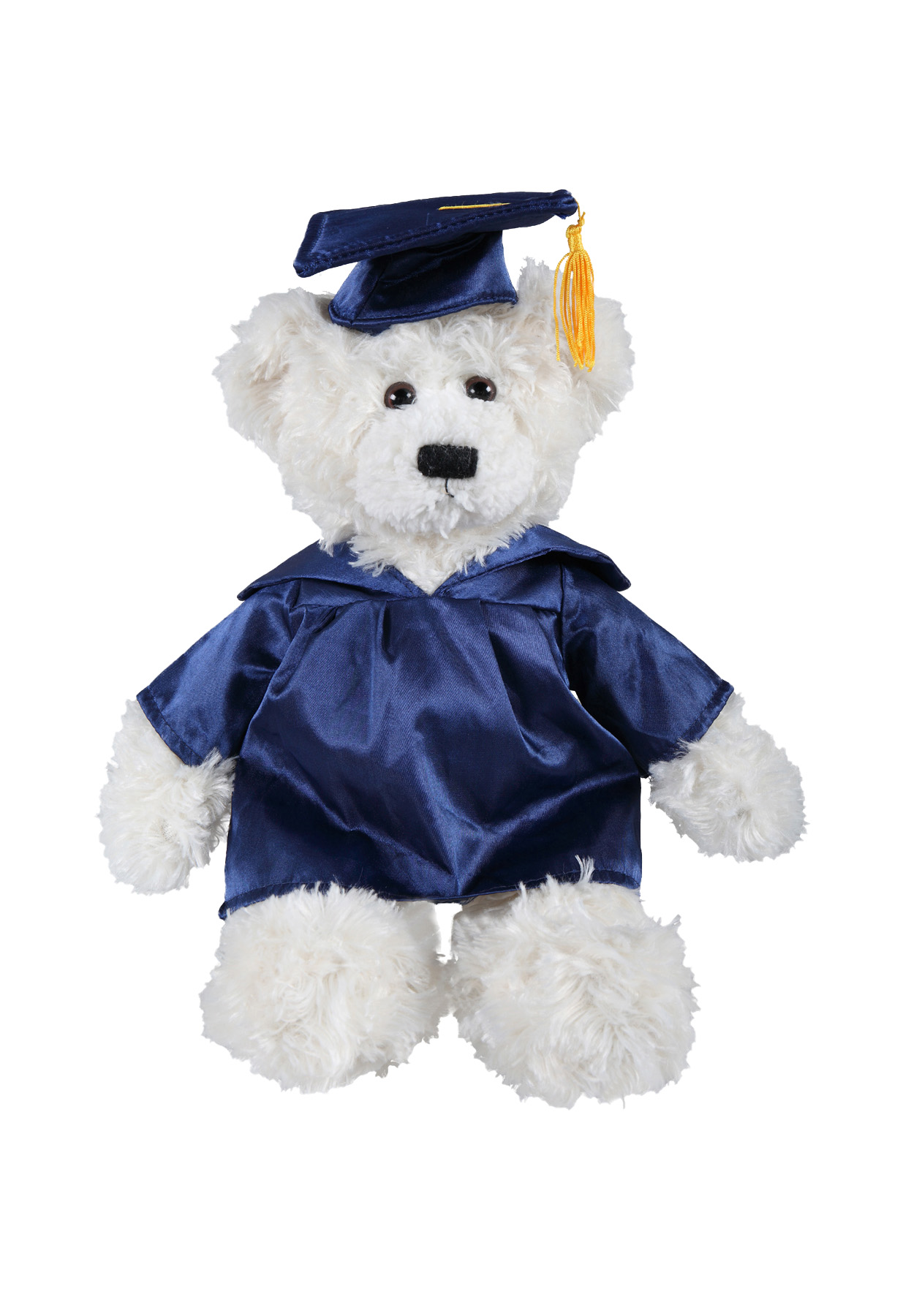 soft plush Cream Brandon Bear  with graduation cap &gown 4