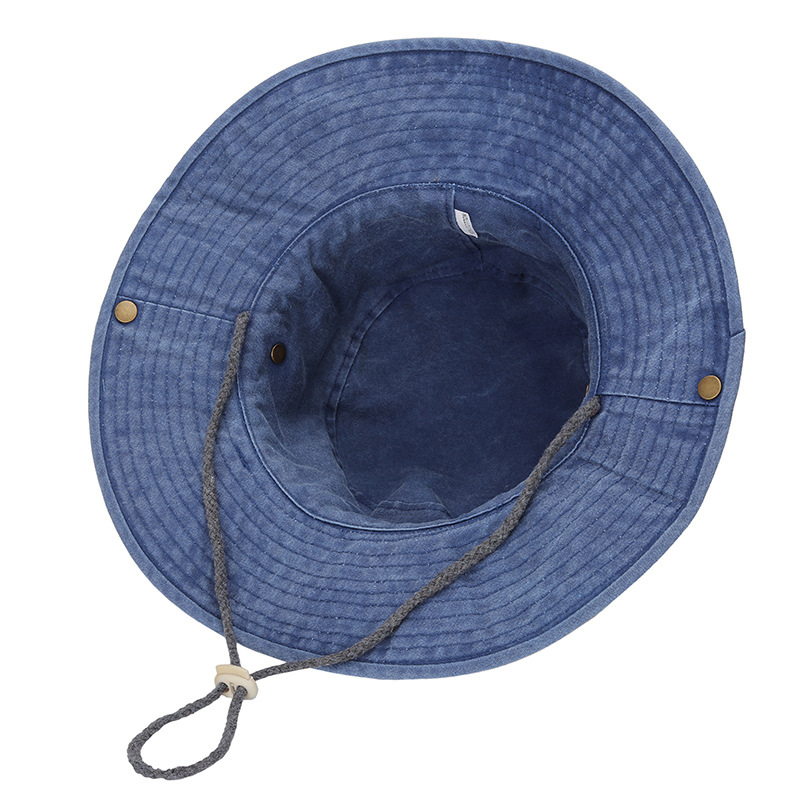 Embroidery Cotton Fisherman Hat 4