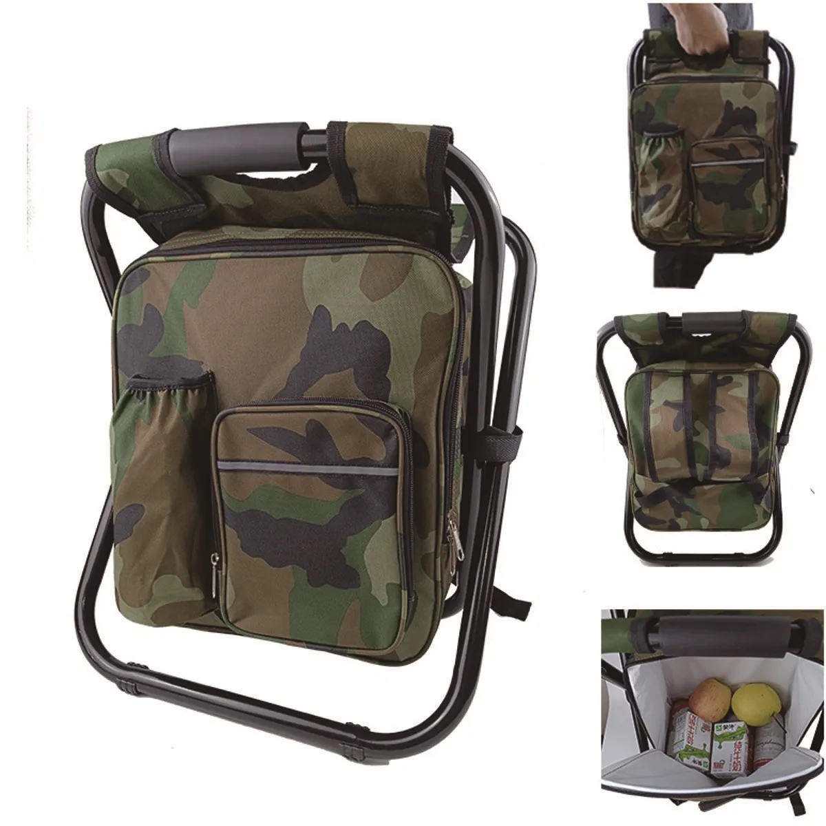 3 in 1 Cooler Folding Camping Chair Backpack 3