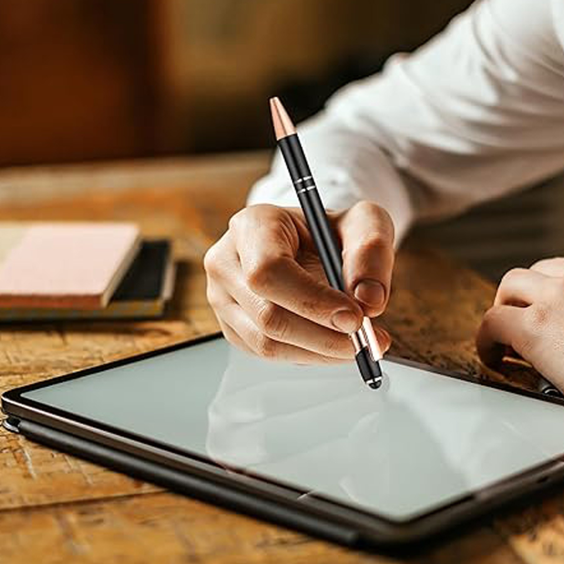 Ballpoint Pens Smooth Writing 2-In-1 Stylus 2
