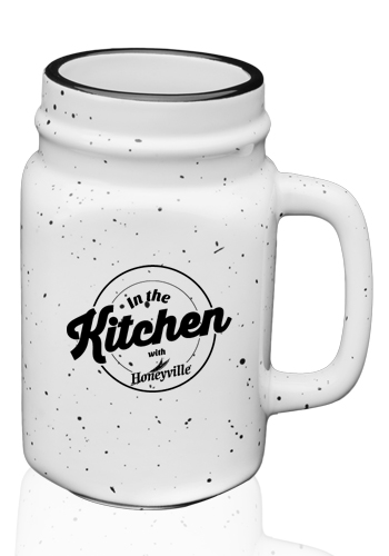 16 oz. Savannah Speckle Ceramic Mason Jars 14