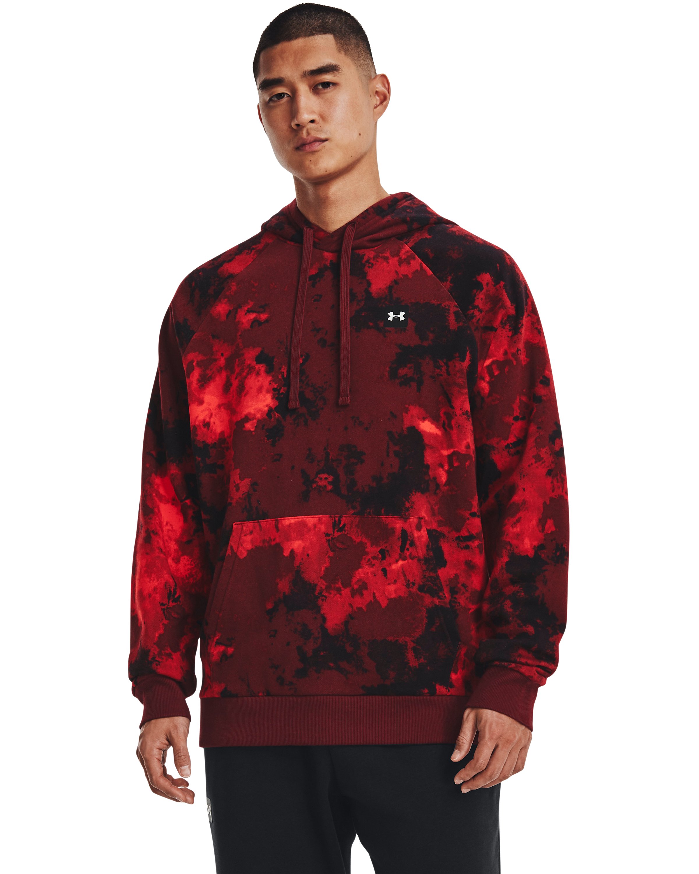 Men's UA Rival Fleece Hyper Dye Hoodie, custom hoodie or sweatshirt with logo imprint 3