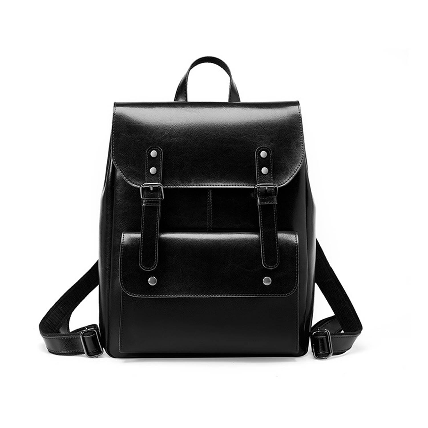 Women Travel Genuine Leather Backpack 5