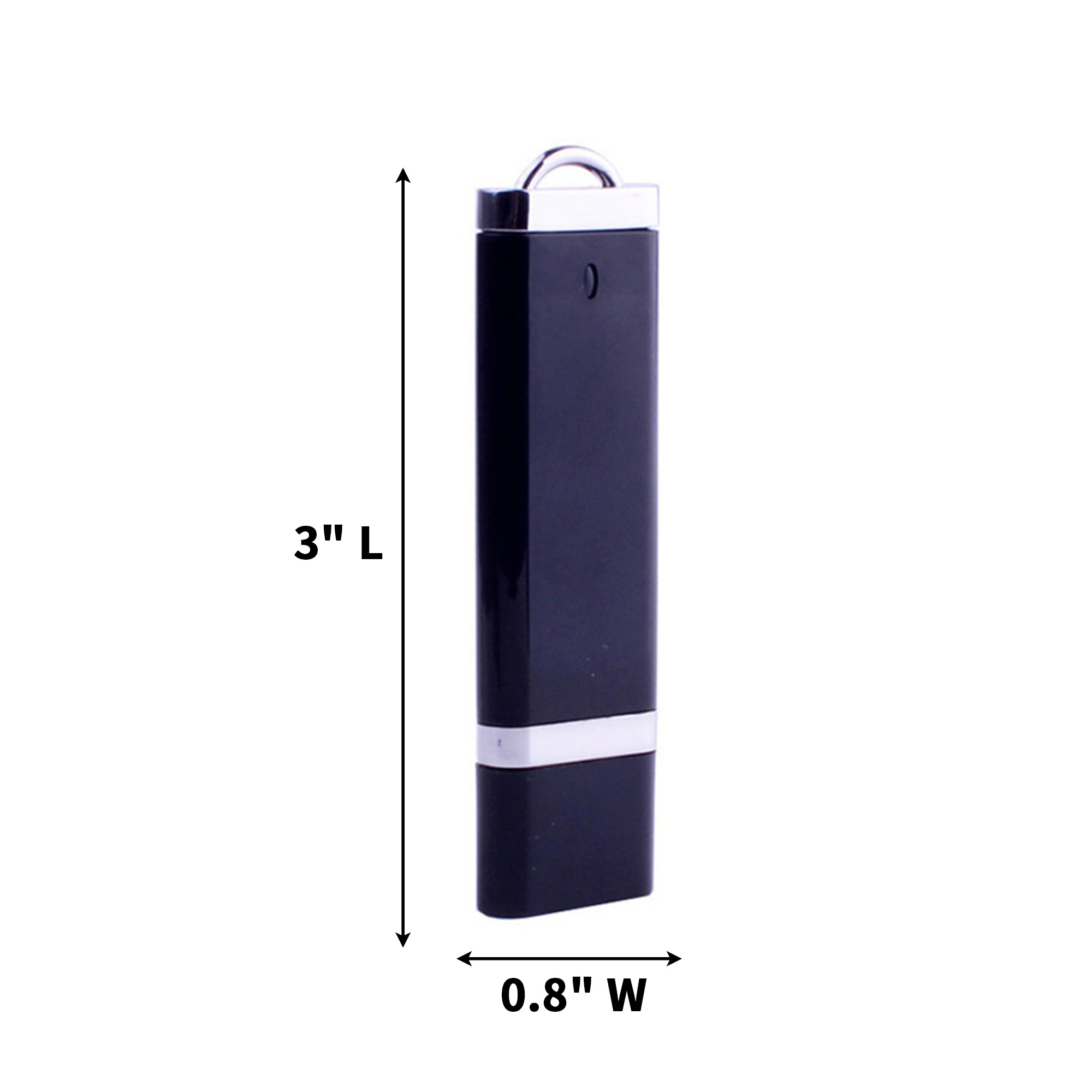 Rectangle Usb Memory Stick 2 Gigabyte Plastic Shell 3" 7