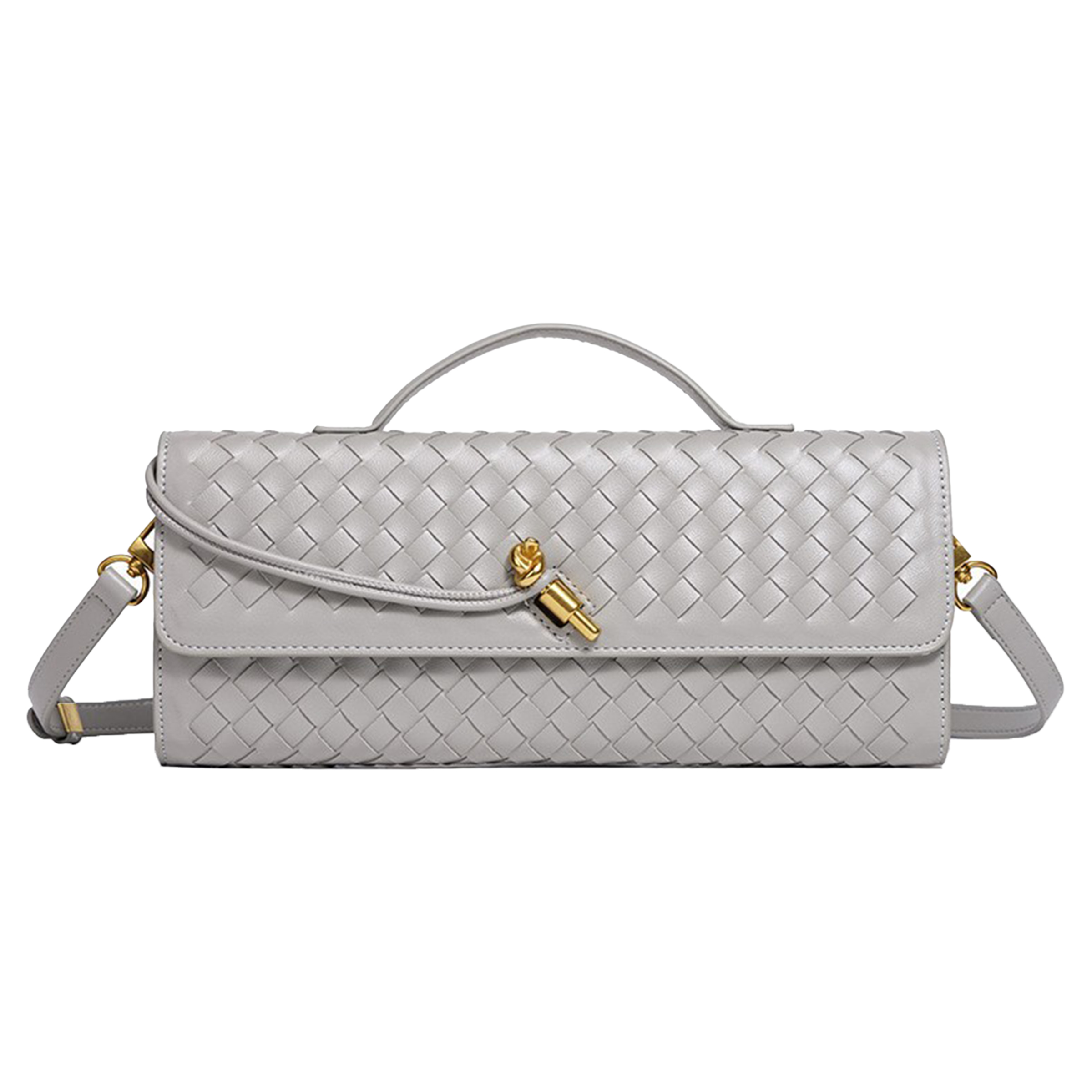 Pu Fashion Woven Hand-Held Diagonal Cross Bag 11