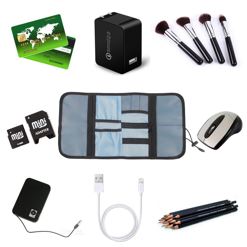 Storage Cable Organizer W/Elastic Cord Clip 7