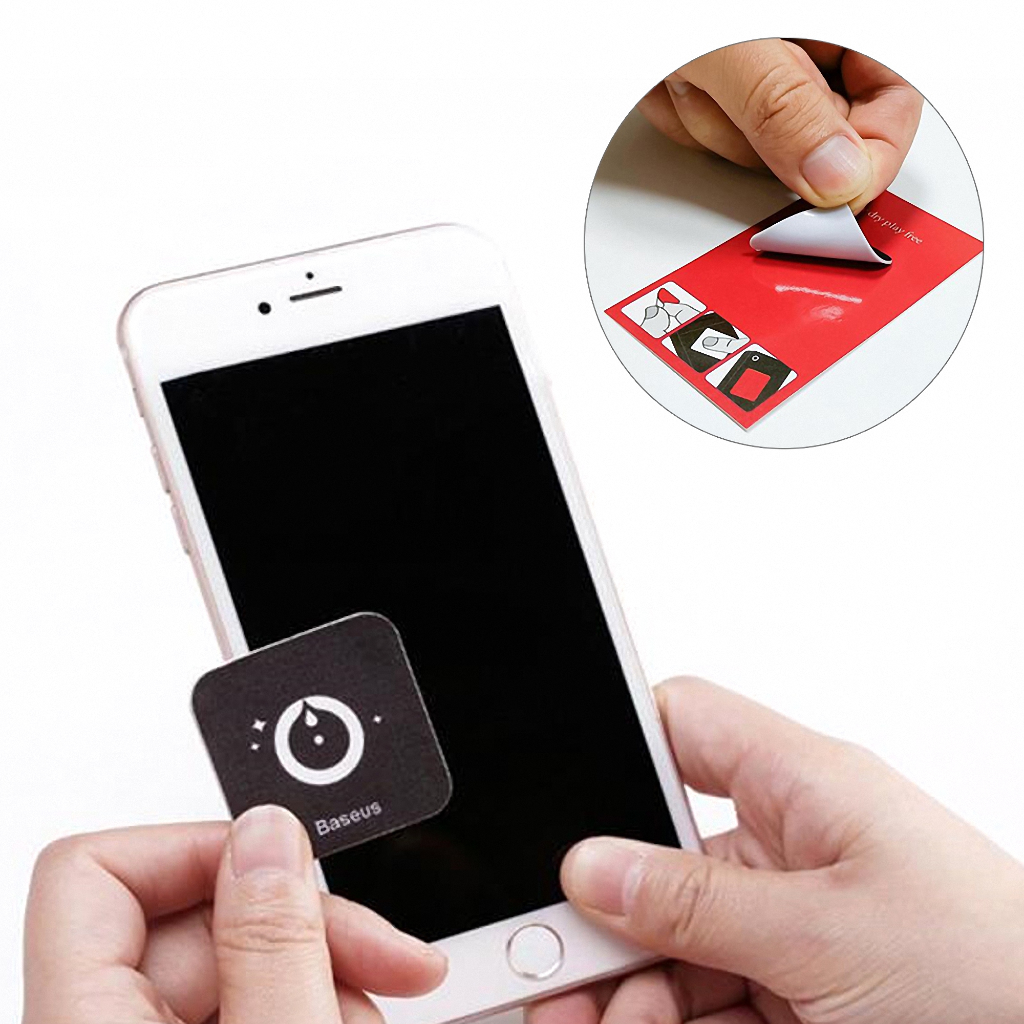 Reusable Microfiber Screen Cleaner Sticker 3
