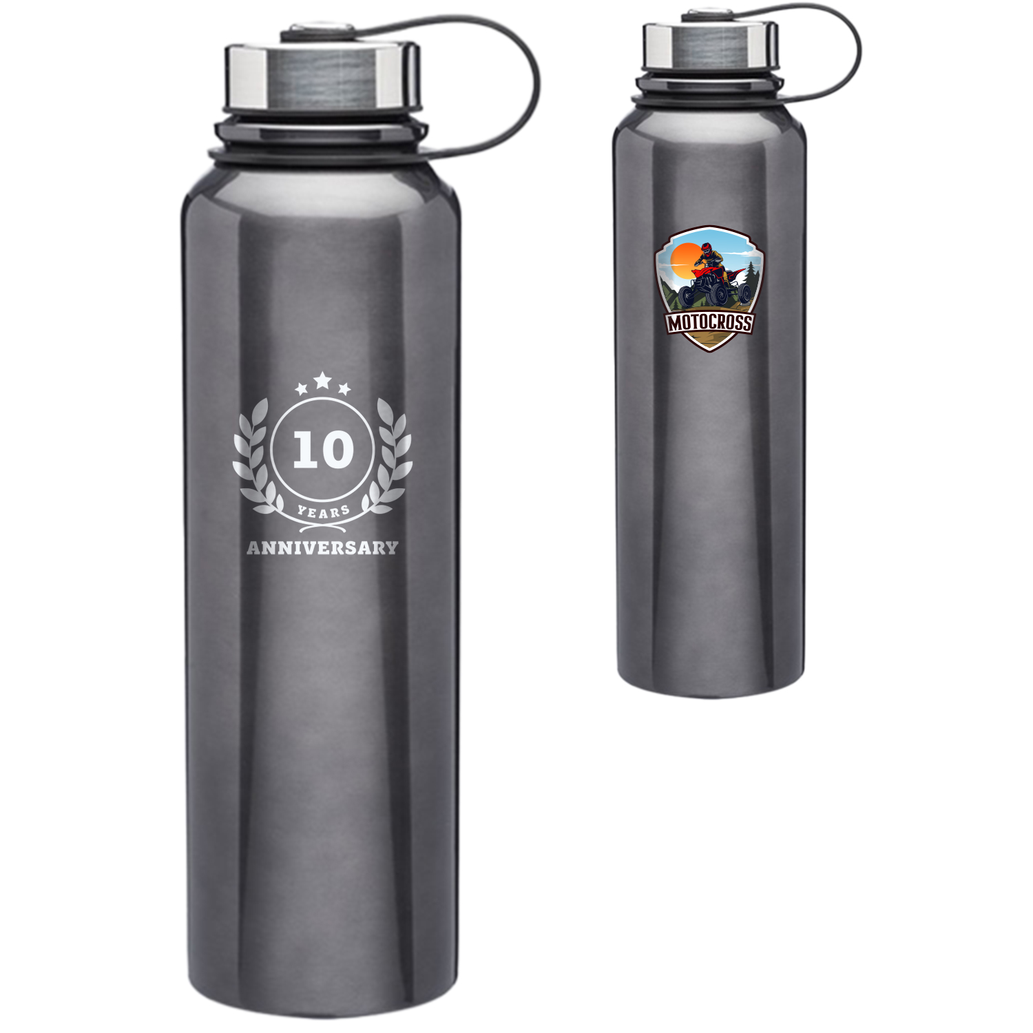 51 oz. Vacuum Insulated Big Boy Water Bottle w/ Tethered Lid, custom water bottle with logo imprint 2
