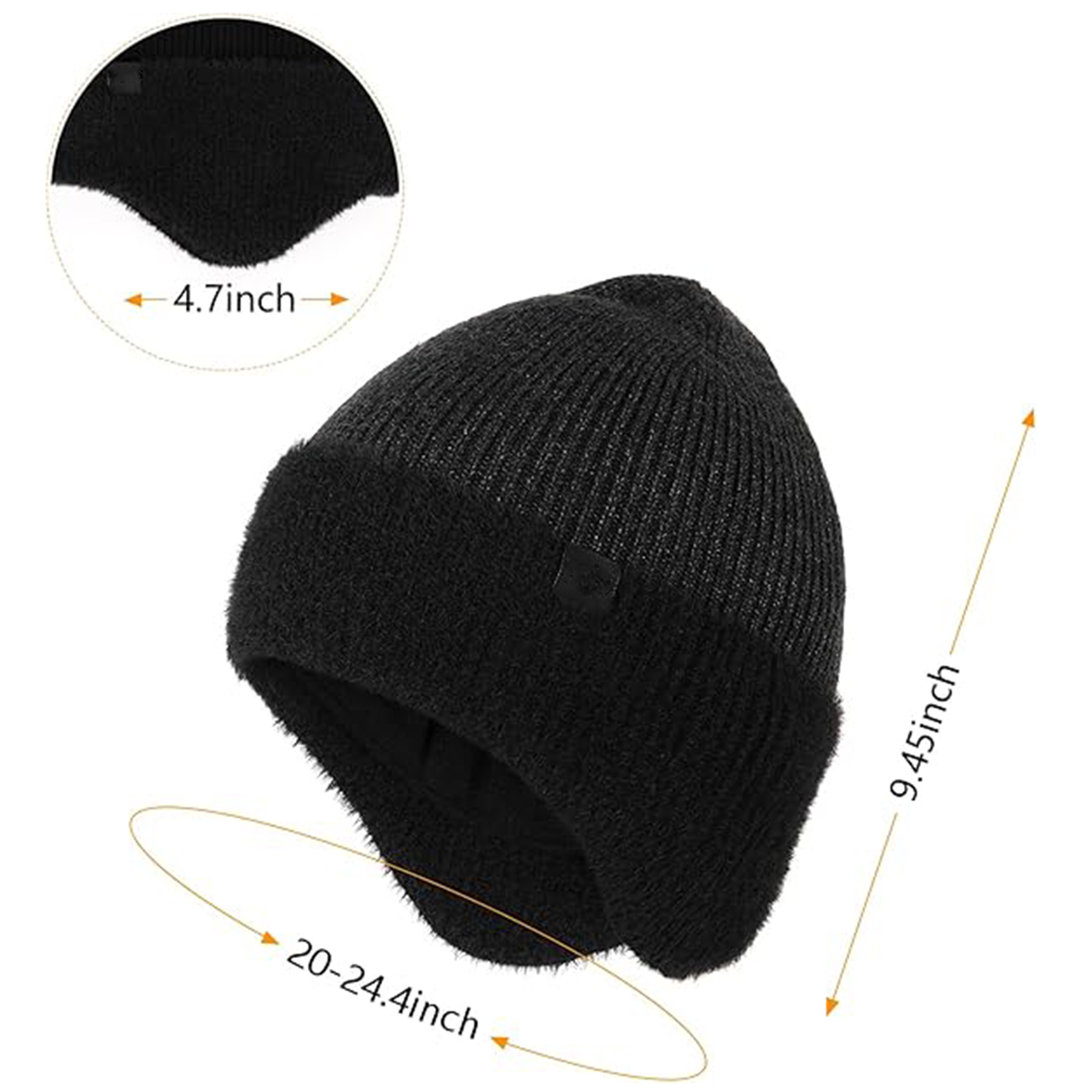 Winter Fleece Line Earflap Beanie 2