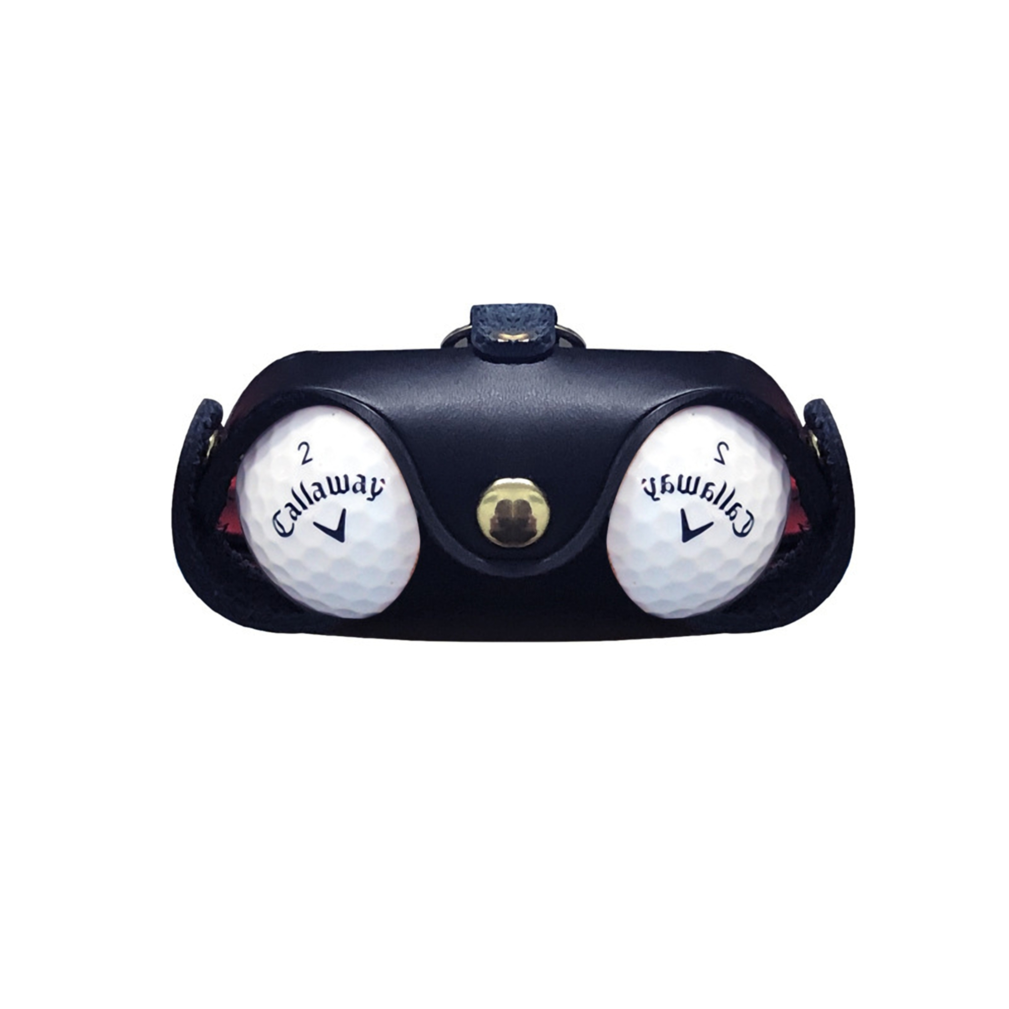 Compact Leather Golf Ball Holder 5
