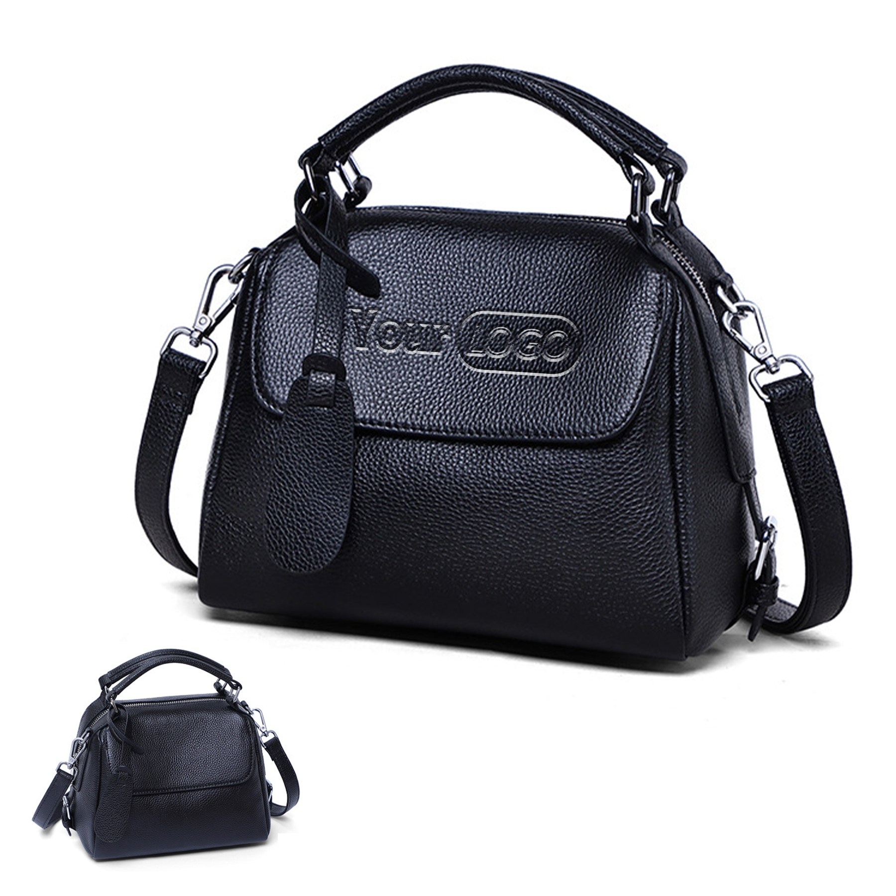 Leather Small Crossbody Satchel Handbag for Women 2