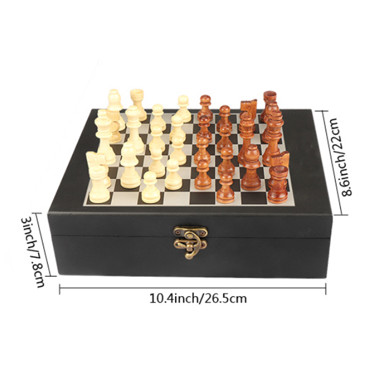 9-Piece Wine Tool and Chess Set Gift Box with Corkscrew 2