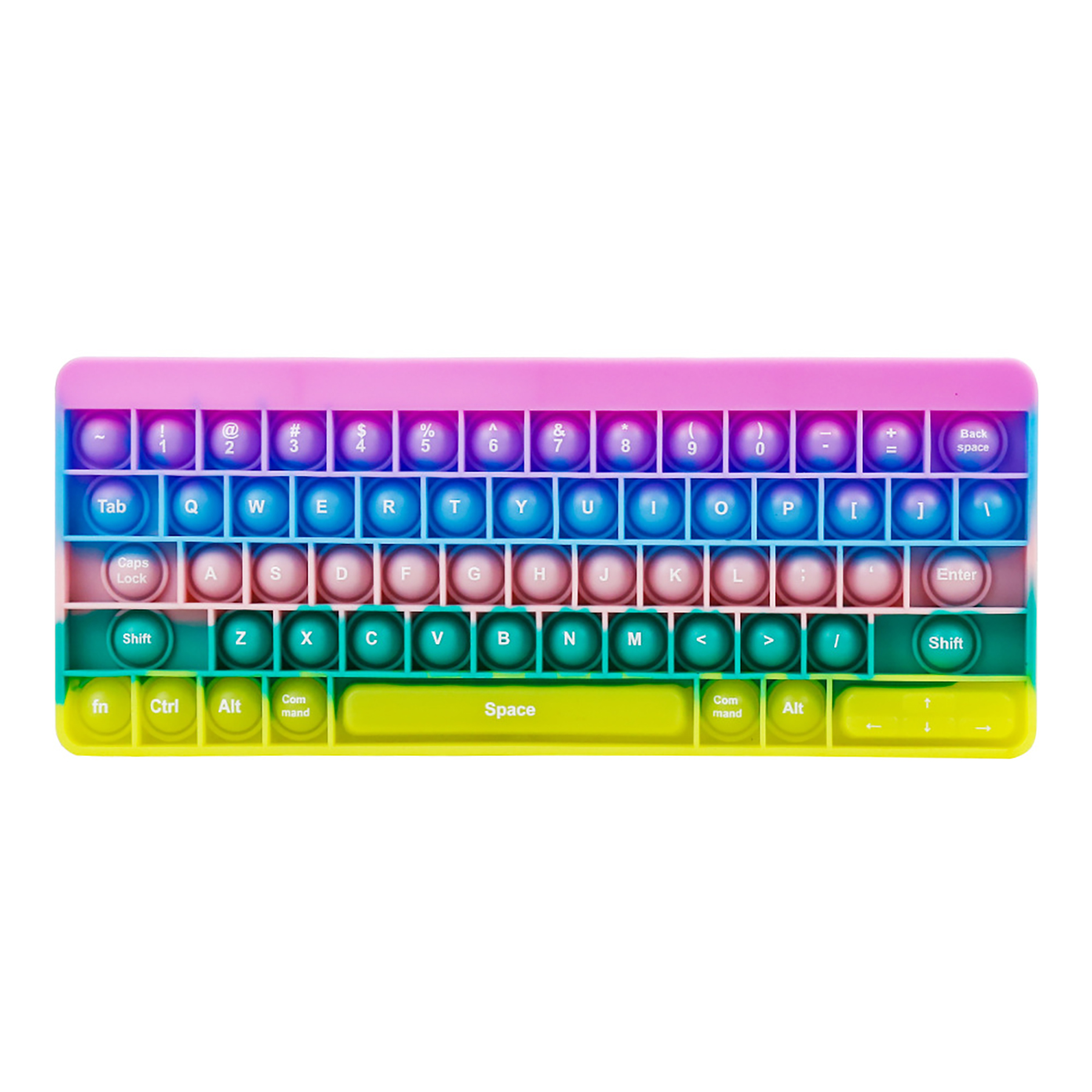 Colorful Keyboard Bubble Fidget Sensory Toy 5