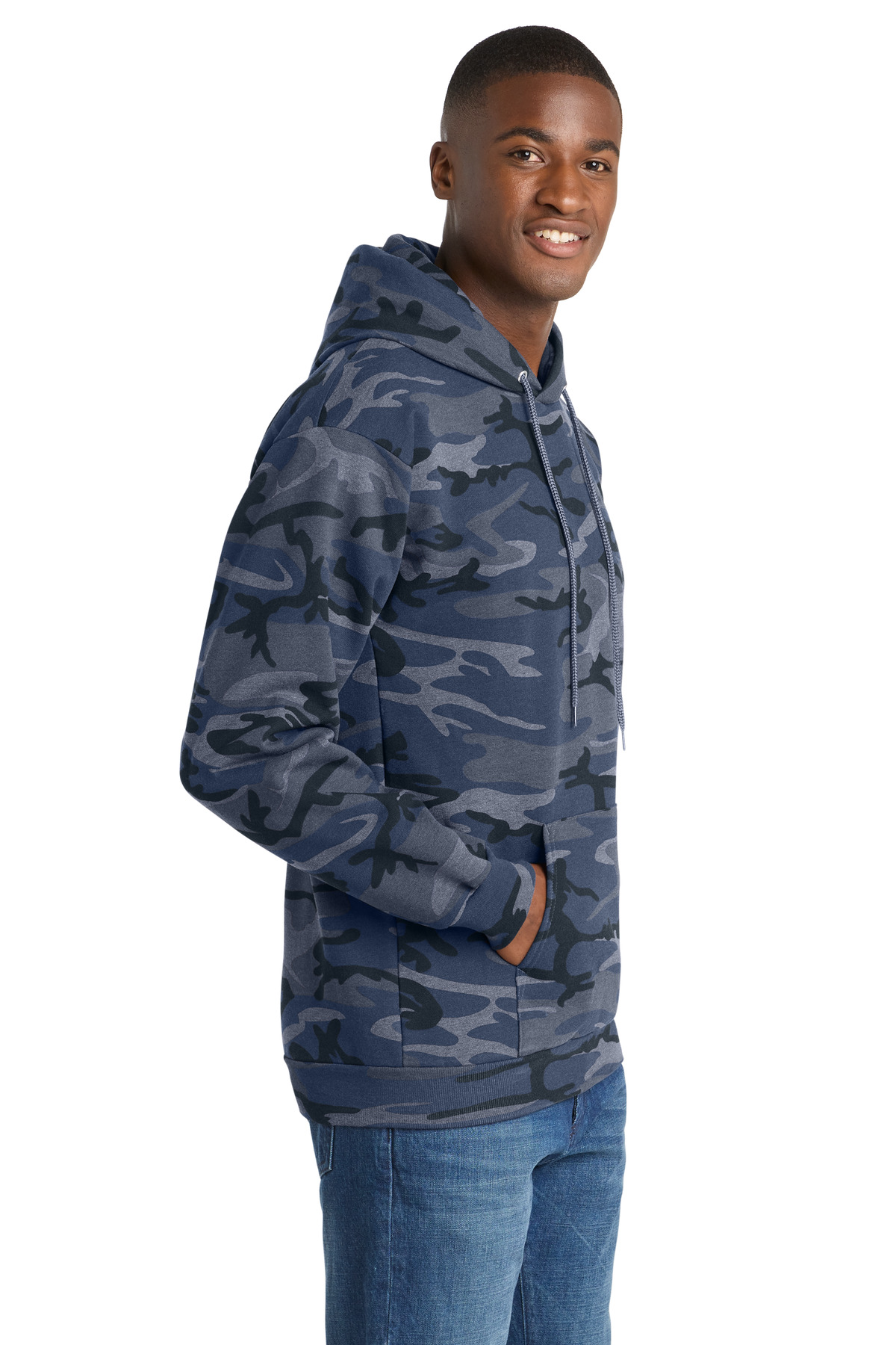 Port & Co Core Fleece Camo Pullover Hooded Sweatshirt. PC78HC 33